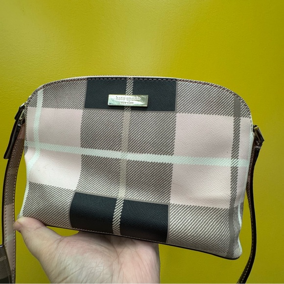 Kate Spade Pink and Black Plaid Women's Bag - Picture 1 of 8